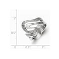 thumbnail image 2 of Bague Tourbillon Texturée pour Femmes en Argent Sterling, 2 of 4