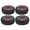 Black Red, variant on NFTIGB 4 Pcs RC Tires Wear Resisting Aluminum Alloy Wheel Rims with Rubber Tires for Remote Control Crawler Car TRX-4 SCX10 90046 REDCAT GN8 Replacement Part Silver Black (9.84 in / 25 cm)