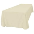 thumbnail image 2 of LA Linen TCpop90x156-IvoryP25 Nappe Rectangulaire en Popeline de Polyester Ivoire - 90 x 156 Po., 2 of 5