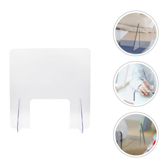 SOPOTUTU Protective Sneeze Guard Screen Divider for Office Desk, Clear Acrylic Shield for Workplace Safety and Hygiene