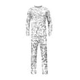 thumbnail image 3 of MuXiKeJi Clothes Christmas Family Matching Pajamas Sets, Reindeer Graphic Plaid Top and Pants Pajamas 2 Pcs Long Sleeve Fall Cute Jammies Sleepwear for Mens Womens Adults Kids, 3 of 4