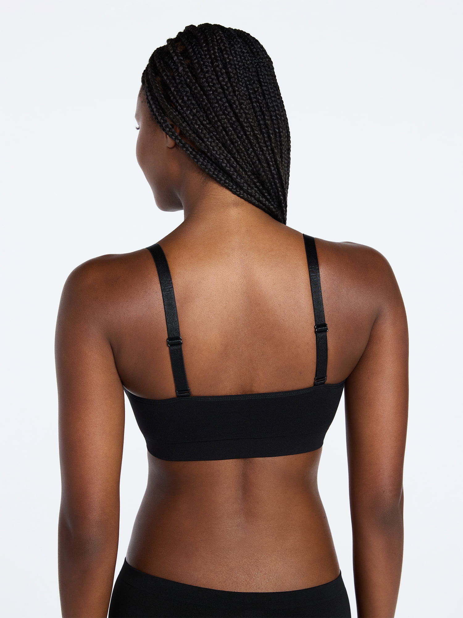 Joyspun Women's Seamless Plunge Pullover Bralette, Sizes S-XXXL
