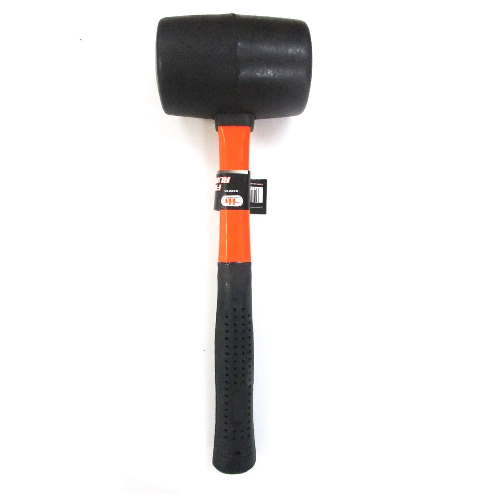 Rubber Mallet, 40 mm Rubber Mallet Hammer Small Double?Faced Soft  Fiberglass Handle Hammer, for Leather Crafts, Jewelry, Flooring  Installation 