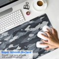 thumbnail image 4 of Grey Series Camouflage &nbsp;mousepad Gamingwaterproofno Slip&nbsp;for Office Home Work GamingmousepadsRubber Base Mousepad with Stitched Edges 31.5x11.8inches, 4 of 7