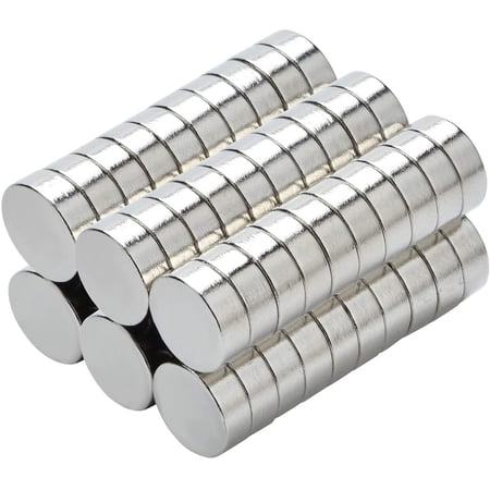 SENLLEO 50 Pack Extra Strong Magnets 8 x 3 mm, Grade N42 Neodymium Magnet for White Board, Fridge, Pin Board and DIY Picture