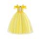 thumbnail image 4 of Vestido de Bella para niña, disfraz de princesa elegante de Navidad para niños, disfraz de Blancanieves para Halloween, fiesta de disfraces de fantasía de 3 a 10 años, 4 of 5