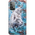 thumbnail image 2 of Samsung Galaxy A52 Wallet Case for Women, Premium PU Leather Prints Flip Cute Cover with Card Holder & Kickstand Feature Phone Case for Samsung Galaxy A52 Tiger, 2 of 14
