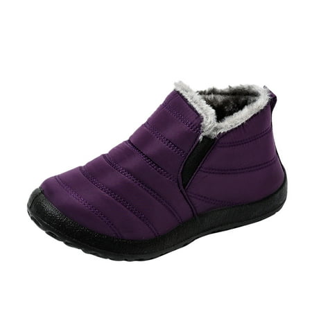 

Mortilo Snow Short Boots Women Flat Couple Water Warm Winter Men Velvet Women s Boots Gift
