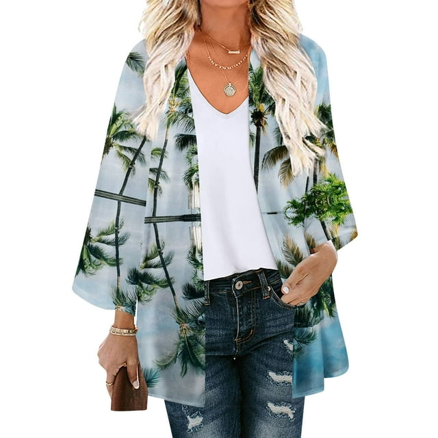 Nouveaux Hauts pour Femmes 2023 Grande Taille Mode Femme Manches Longues Col Rond Blouse Imprimée Automne Pull Décontracté Hauts Manches Longues pour Femmes