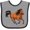 Heather and Black, variant on Inktastic Wild Mustang Horse Galloping Boys or Girls Baby Bib