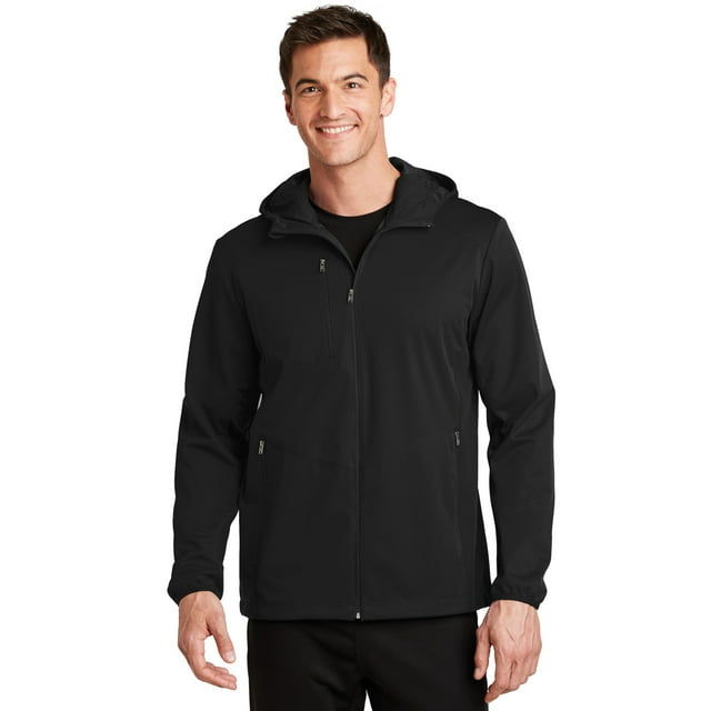 Port Authority &174; Veste Molletonnée à Capuche Active. J719 L Noir Profond