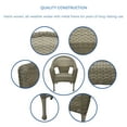 thumbnail image 3 of Jeco Clark Chaise de Patio en Osier de Résine Gris (Ensemble de 2), 3 of 7