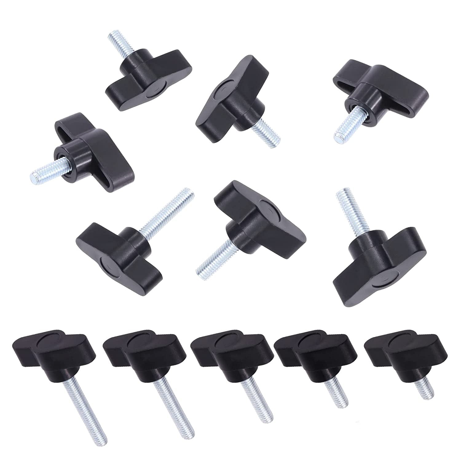 20 Pcs M6x30 Clamping Screw Knob Thumb Screws, Carbon Steel 36 Threaded