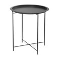 thumbnail image 1 of Metal Black Round Coffee Table, 1 of 2