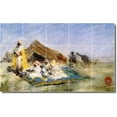 thumbnail image 1 of Ceramic Tile Mural-William Chase Historical Floor Tile Mural 20. 40" w x 24" h using (15) 8 x 8 ceramic tiles, 1 of 3