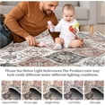 thumbnail image 7 of Memoryfield Machine Washable Runner Rug 2' x 8', Non-Slip Backing, Soft Stain Resistant and Low Pile Faux Wool Accent Carpet, Vintage Printed Rugs for Living Room, Bedroom, Pink, 7 of 7