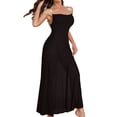 thumbnail image 2 of ylioge Lightweight Nightgowns for Women Sleeveless Cowl Neck Pajama Maxi Dresses Womens Trendy Solid Color Slim Ankle Length Homewear Sleepshirts, 2 of 7