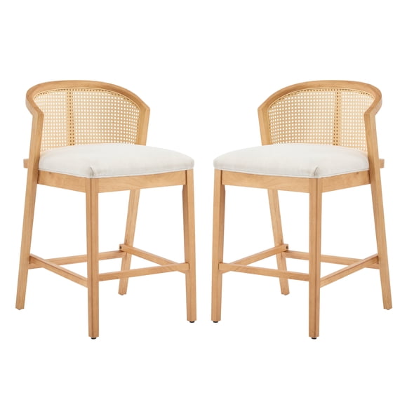 Indoor Wooden Counter Stool,Natural