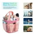 thumbnail image 3 of Siaomo Mesh Shower Caddy,Tote Bag for College Dorm,Bathroom,8 Pocket Basket,Quick Dry - Pink, 3 of 8