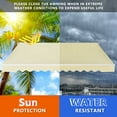 thumbnail image 6 of Gymax 8.2' x 6.5' Retractable Patio Awning Aluminum Deck Sunshade Shelter Outdoor Beige, 6 of 10