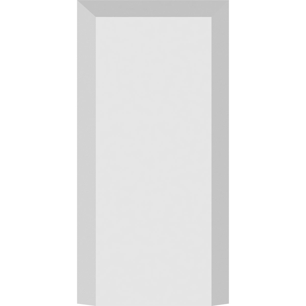 5"W x 10"H x 1"P Standard Foster Plinth Block with Square Edge (4-Pack)