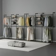 thumbnail image 3 of BeesClover Porte-Vêtements Mural, Étagère Suspendue pour Vêtements en Tuyau Industriel - Rangement Polyvalent pour Garde-Robe à Entrée Piétonne, 2 Méthodes d'Installation, 3 of 8