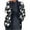DT--Black, variant on DailyTrove Women's Leaf Print Cardigan, Casual Brunch & Weekend Wear, Soft Cotton Blend, Plus Size Friendly
