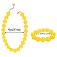 thumbnail image 3 of Krdevn Round Acrylic Bead Necklace & Bracelet 2Pcs Jewelry Set Boho Solid Beaded Stackable Wrist Chain Summer Beach Outfit Matching Accessory for Women, 3 of 6