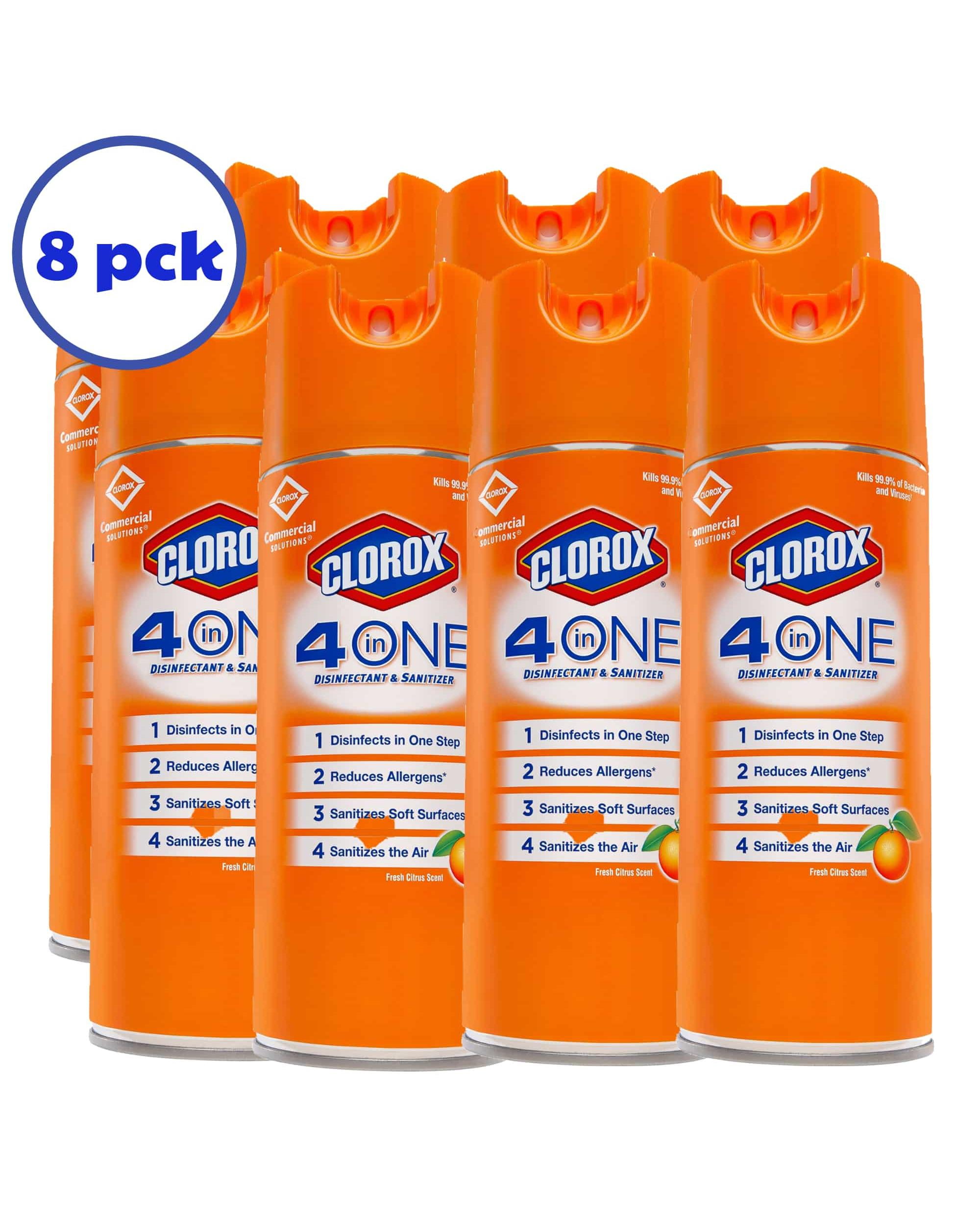 Clorox 4 in One Disinfectant Sanitizing Mist Lavender and Citrus 14 Oz Aerosol Can 4 Pk Walmart