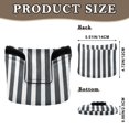 thumbnail image 2 of Haosy Dark Gray and White Striped Golf Mallet Putter Cover Strong Magnetic Leather Golf Club Headcover Closure, 2 of 7