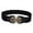Black, variant on AJGRHE Korean Style Women's Fashion Belt with Decorative All Metal Square Buckle for Elegant Outfits Black One Size