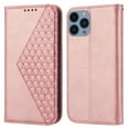 thumbnail image 5 of Tarise for Apple iPhone 13 Cases Covers, PU Leather Shockproof Flip Folding Kickstand Card Holder Pocket Wallet Wrist Strap Handbag Magnetic Closure Women Men Case Cover for iPhone 13 6.1 inchRosegold, 5 of 8