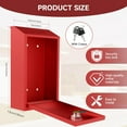 thumbnail image 2 of Money Drop Box with Lock and Slot Metal Donation Box for Money Collection Wall Mounted, 2 of 7