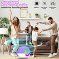 thumbnail image 2 of Mixfeer Karaoke Machine, Mini Portable Bluetooth Speaker with 2 Wireless Mics, RGB Light, for Kids Gifts, Purple, 2 of 8