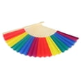 thumbnail image 1 of Ventilador Plegable Con Marco De Bambú, Ventilador Plegable Portátil, Duradero, Práctico, Plegado Con 6 Ventiladores Plegables De Arcoíris Para La Familia Para Fiestas, ANGGREK Otros, 1 of 8