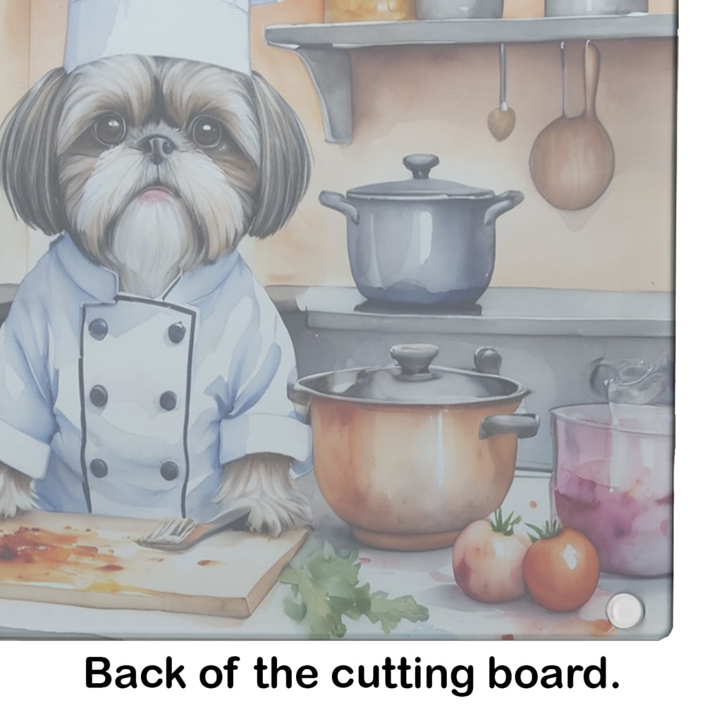 Shih Tzu The Chef Glass Cutting Board 12 in x 15 in