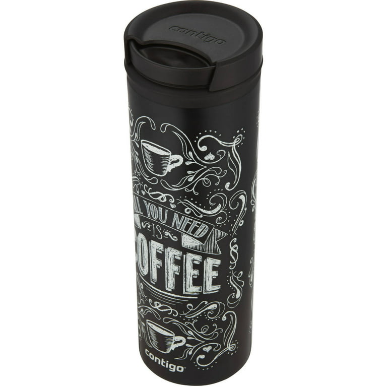 Contigo Stainless Steel Travel Mug with TWISTSEAL Lid Black All You Need Is  Coffee, 20 fl oz. 