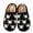 A Black, variant on Taqqpue Unisex Halloween Slippers Spooky Ghost Slippers Cute Cozy Winter Cotton Warm Plush Slip-On House Indoor and Outdoor Shoes Embroidery Cute Home Slippers for Men and Women Couples