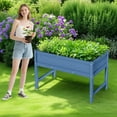 thumbnail image 3 of Raised Garden Bed Outdoor with Legs,HDPE Elevated Planter Box Rot-Resistant and Non-Cracking,Raised Beds for Gardening for Backyard, Patio, Balcony, 300lb Capacity Navy, 3 of 16