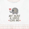 thumbnail image 4 of Inktastic Aunt and Uncle Love Me Nephew Girls Baby Dress, 4 of 5