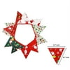 Christmas Decorations Kit-Fabric Bunting Banner/Xmas Pennant Flag/Traingle Hanging Garland Banner Decor For Fireplace,Wonderland Winter,New Year,Holiday Party,Indoor Decoration (2 Set)