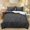 Black Leopard Print, variant on ZIATUBLES 3 Pieces Queen Size Duvet Cover Set, Pug Puppy Paw Print, Soft Polyester All-Season Bedding, 1 Duvet Cover and 2 Pillowcases, Comfy Bed Lines for Home, Dorms