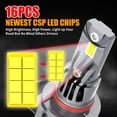 thumbnail image 3 of For Dodge Charger 2015 Pair LED Headlight Bulbs Replacement 9012 HIR2 High/Low Beam Super Bright Cold White Light, 3 of 12