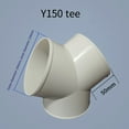 thumbnail image 4 of PVC Y Shape Ducting Splitter Connector for Extractor Fans Range Hood Accessories, 4 of 5