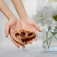 thumbnail image 5 of Leatfisat Handmade Wood Heart Shape Gift - Anniversary Present For Wife/Husband, Wedding Birthday Keepsake, 5 of 6