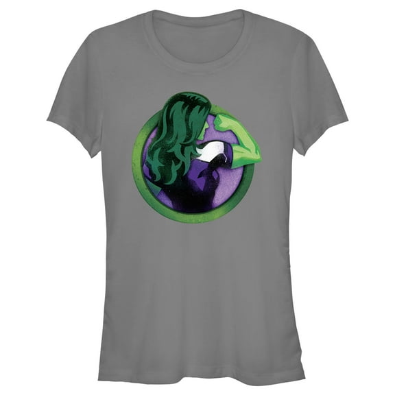 Junior's She-Hulk: Attorney at Law Flex Icon  Graphic Tee Charcoal Small