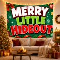 thumbnail image 3 of Moon Stars Merry with Little Hideout Festive Elements, Mystical Fantasy for Space Lovers, Galaxy Room Decor, Christmas Gift, Tapestry Wall Hanging for Bedroom and Dorm, 3 of 7