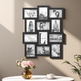 thumbnail image 3 of LEDREM 12-Piece Collage Picture Frame Set for Wall, 4x6 Photo Display with Hanging Kit, Easy-Assembly Gallery Wall Decor, Black, 3 of 8