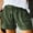 Army Green#2, variant on Homenesgenics Shorts for Women Plus Size with Pockets Women's Cotton Linen Shorts Solid Color Comfortable Elastic Wide Leg Casual Shorts