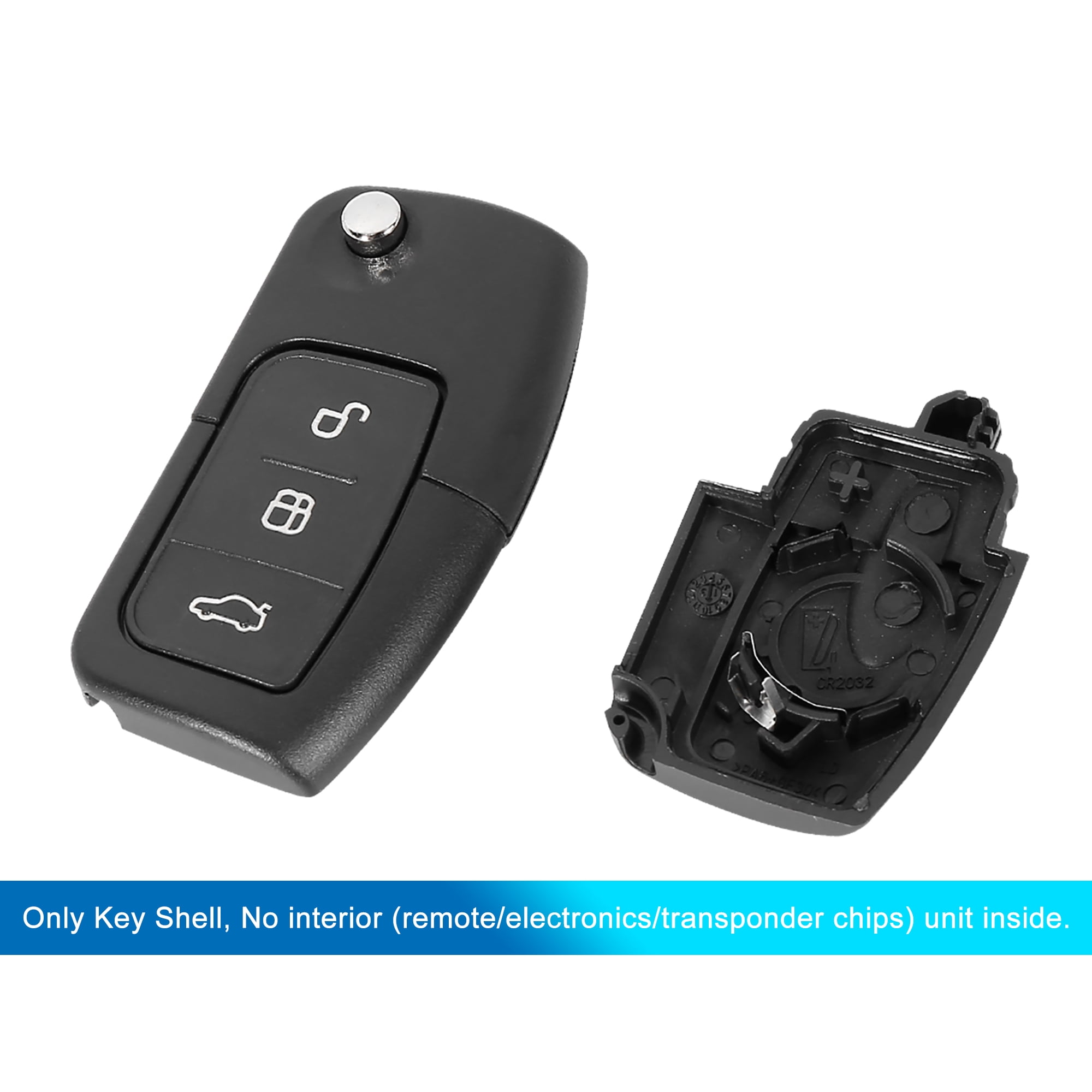 sourcing map 3 Buttons Key Fob Remote Control Case Shell Replacement for  Focus